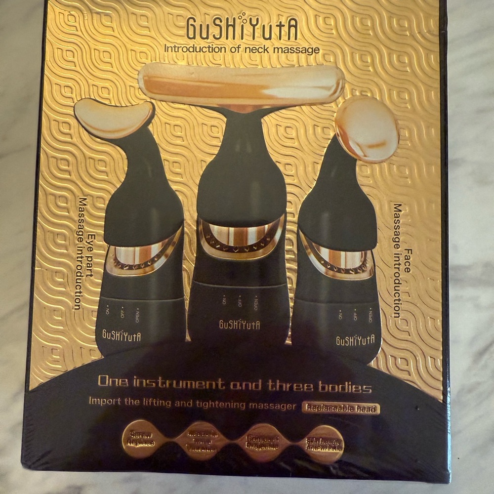 NIB 3-in-1 Face, Neck and Eye Massage Set